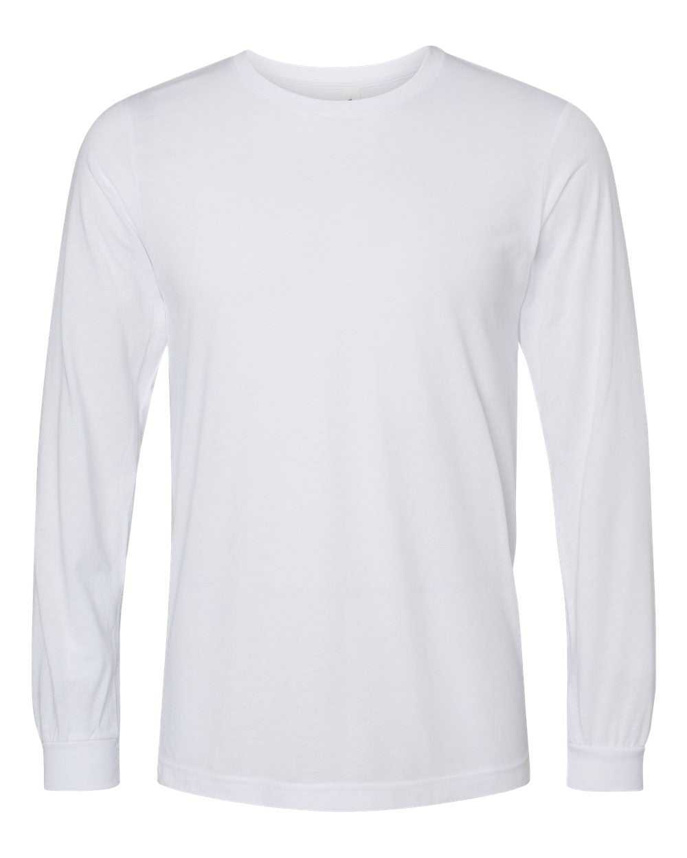 Bella + Canvas 3513 Unisex Triblend Long Sleeve Tee - Solid White Triblend - HIT a Double - 4