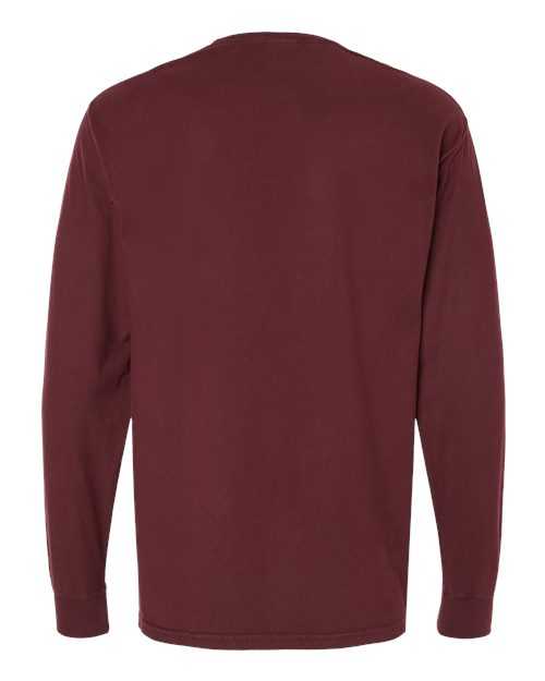 Comfortwash GDH200 Garment Dyed Long Sleeve T-Shirt - Maroon - HIT a Double - 6