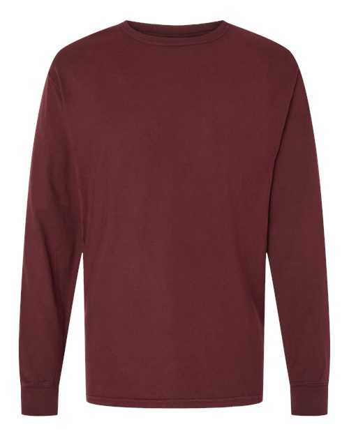 Comfortwash GDH200 Garment Dyed Long Sleeve T-Shirt - Maroon - HIT a Double - 4