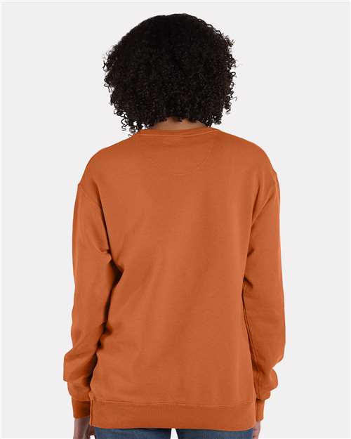 Comfortwash GDH400 Garment Dyed Unisex Crewneck Sweatshirt - Texas Orange - HIT a Double - 3