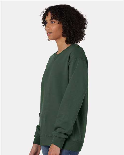 Comfortwash GDH400 Garment Dyed Unisex Crewneck Sweatshirt - Field Green - HIT a Double - 2