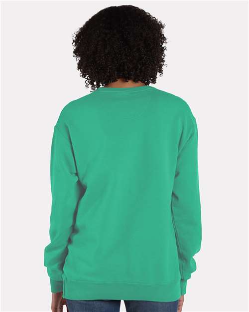 Comfortwash GDH400 Garment Dyed Unisex Crewneck Sweatshirt - Rich Green Grass - HIT a Double - 3