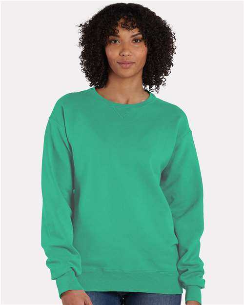 Comfortwash GDH400 Garment Dyed Unisex Crewneck Sweatshirt - Rich Green Grass
