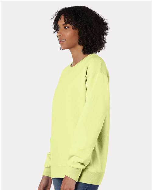 Comfortwash GDH400 Garment Dyed Unisex Crewneck Sweatshirt - Chic Lime - HIT a Double - 2