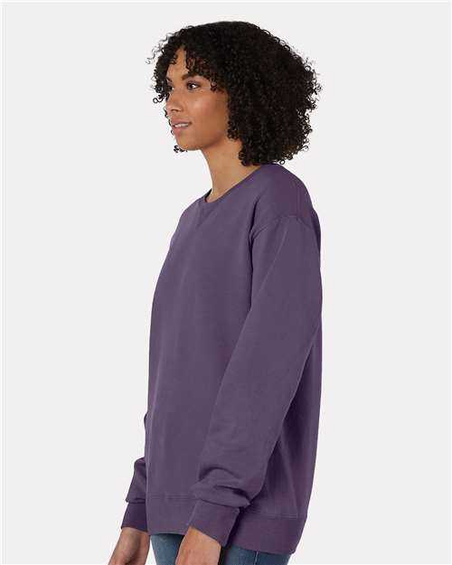 Comfortwash GDH400 Garment Dyed Unisex Crewneck Sweatshirt - Grape Soda - HIT a Double - 2