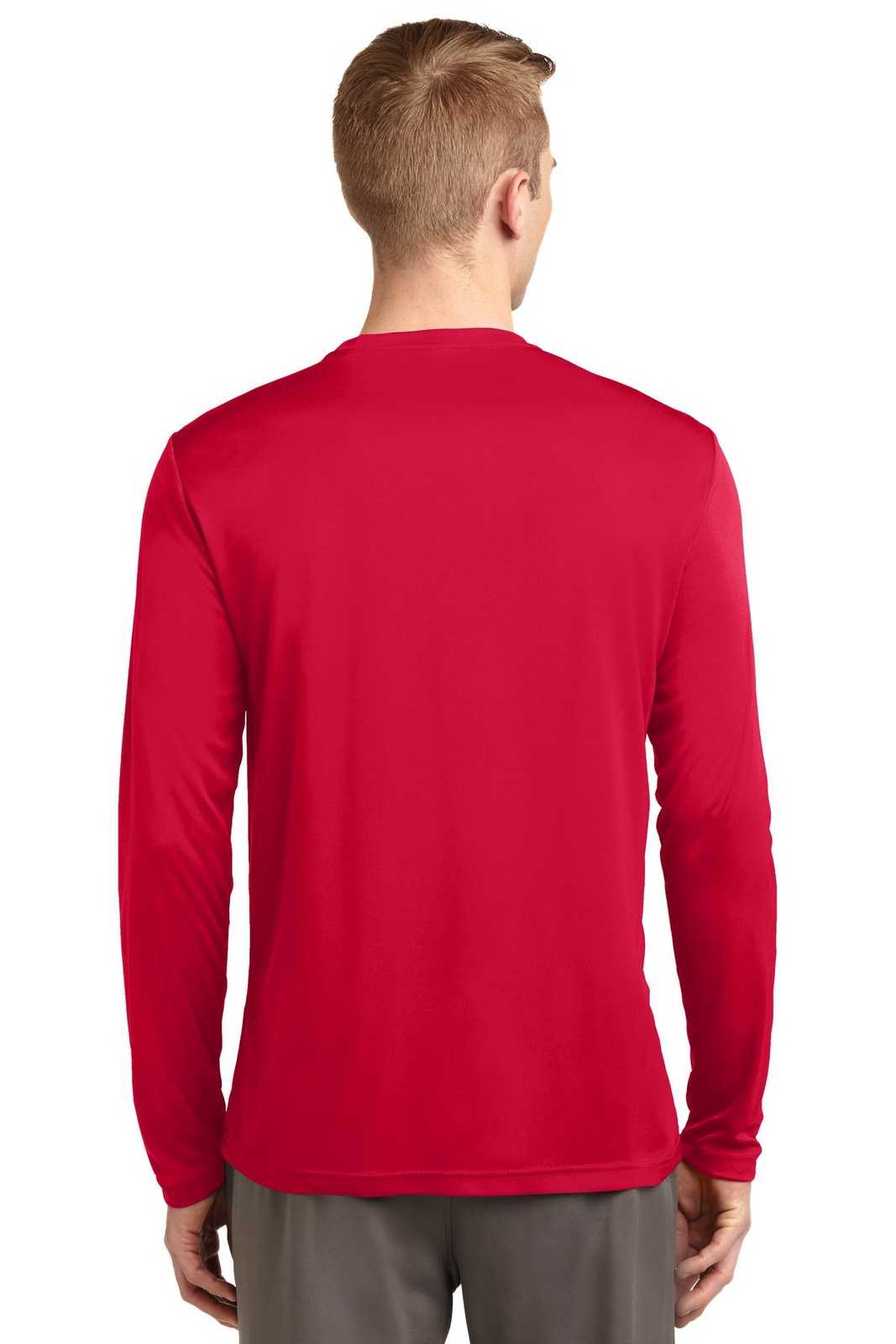 Sport-Tek ST350LS Long Sleeve PosiCharge Competitor Tee - True Red - HIT a Double - 2