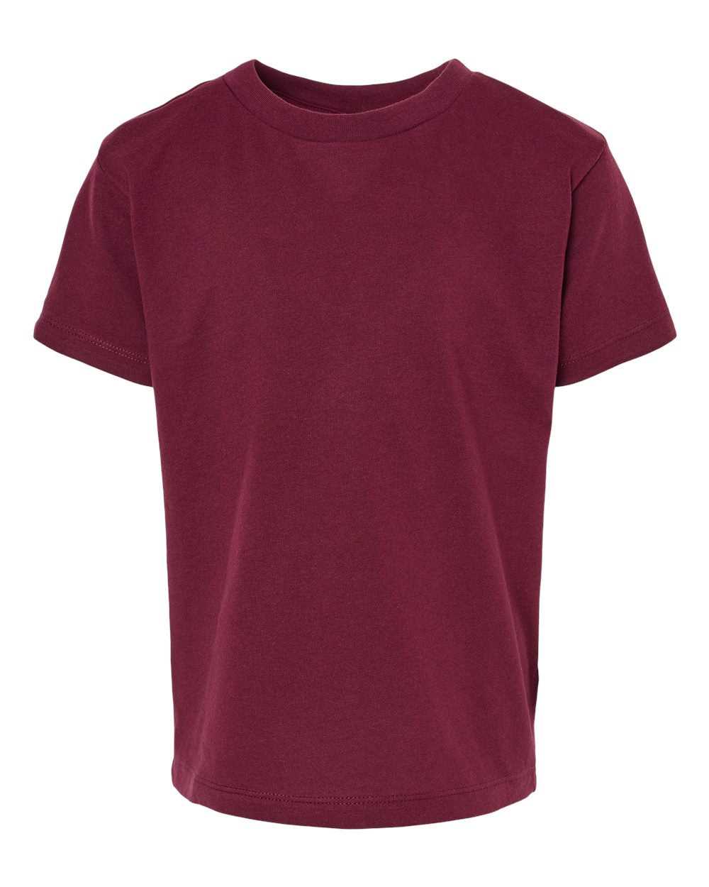 Bella + Canvas 3001T Toddler Jersey Tee - Maroon&quot; - &quot;HIT a Double