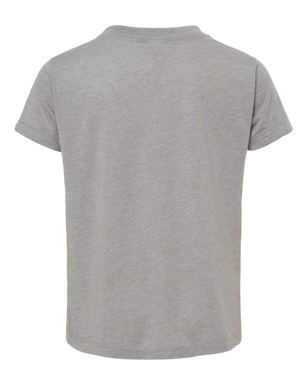 Bella + Canvas 3413T Toddler Triblend Tee - Athletic Gray Triblend - HIT a Double - 3