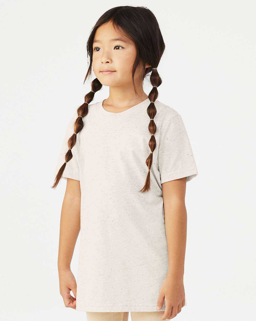 Bella + Canvas 3413Y Youth Triblend Tee - Oatmeal Triblend" - "HIT a Double