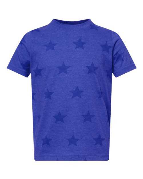 Code Five 3029 Toddler Star Print Tee - Royal Star - HIT a Double - 2