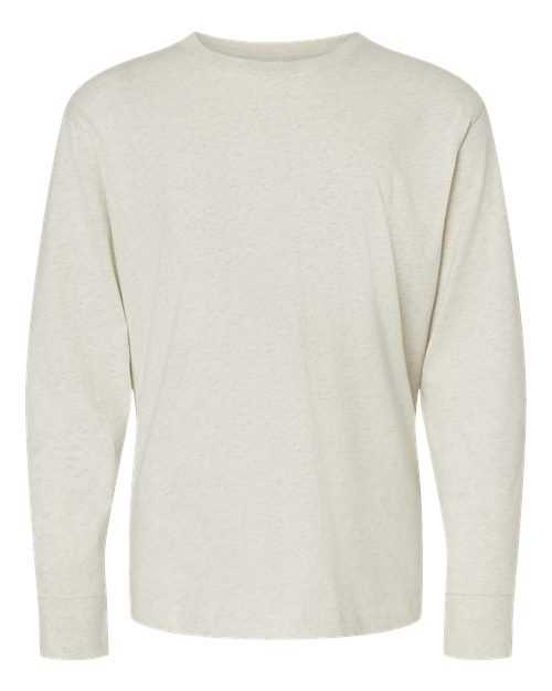 Lat 6201 Youth Fine Jersey Long Sleeve Tee - Natural Heather - HIT a Double - 1