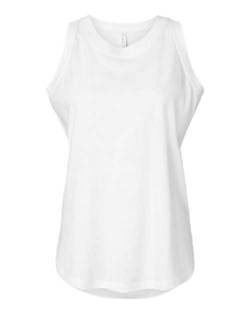 Lat 3592 Women&#39;s Relaxed Fine Jersey Tank Top - White - HIT a Double - 2