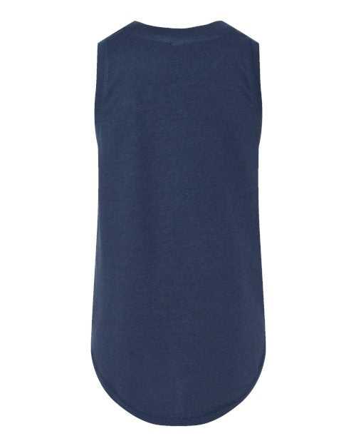 Lat 2692 Girls&#39; Relaxed Fine Jersey Tank Top - Denim - HIT a Double - 1