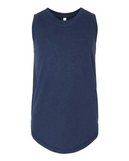 Lat 2692 Girls' Relaxed Fine Jersey Tank Top - Denim - HIT a Double - 1