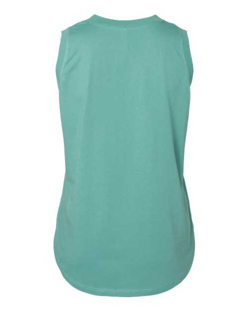 Lat 3892 Women&#39;s Curvy Relaxed Fine Jersey Tank - Saltwater - HIT a Double - 1