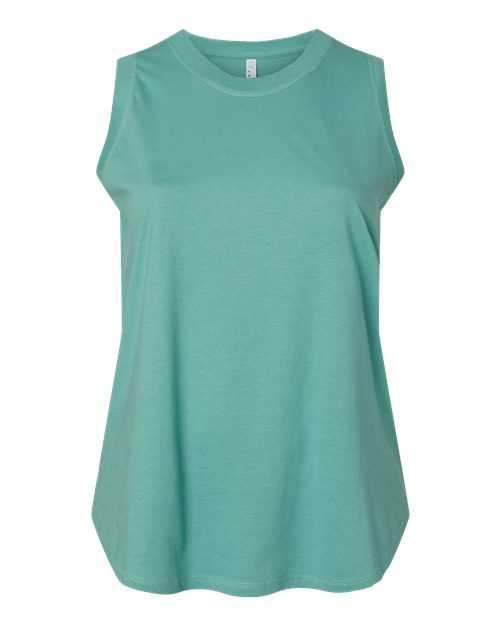 Lat 3892 Women&#39;s Curvy Relaxed Fine Jersey Tank - Saltwater - HIT a Double - 2
