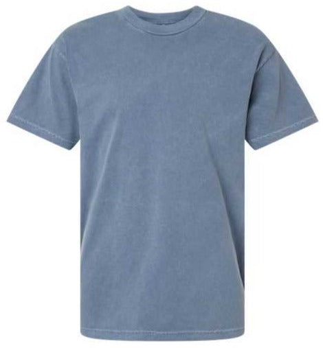 American Apparel 1301GD Garment Dyed Unisex Heavyweight Cotton Tee - Faded Navy - HIT a Double - 2