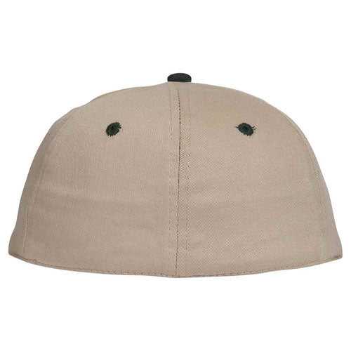 OTTO 11-018 Stretchable Deluxe Brushed Cotton Twill 6 Panel Low Profile Pro Style Cap - Dark Green Khaki - HIT a Double - 2