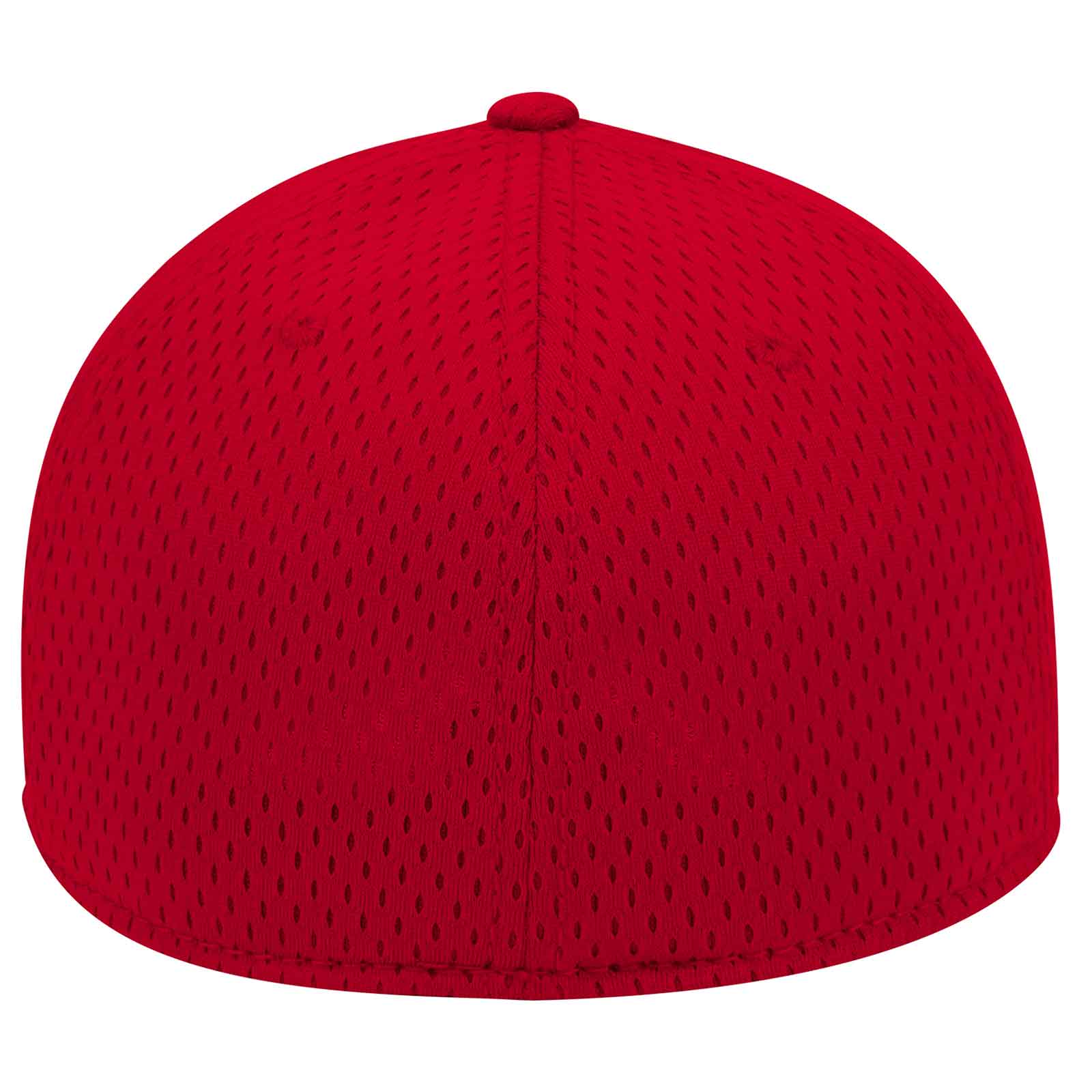 OTTO 11-1168 Stretchable Polyester Pro Mesh Flex 6 Panel Low Profile Baseball Cap - Red - HIT a Double - 1