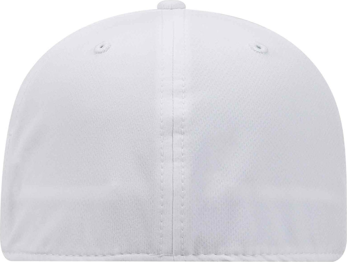OTTO 11-1257 Flex 6 Panel Low Profile UPF 50+ Cool Comfort Performance Stretchable Knit Cap - White - HIT a Double - 2