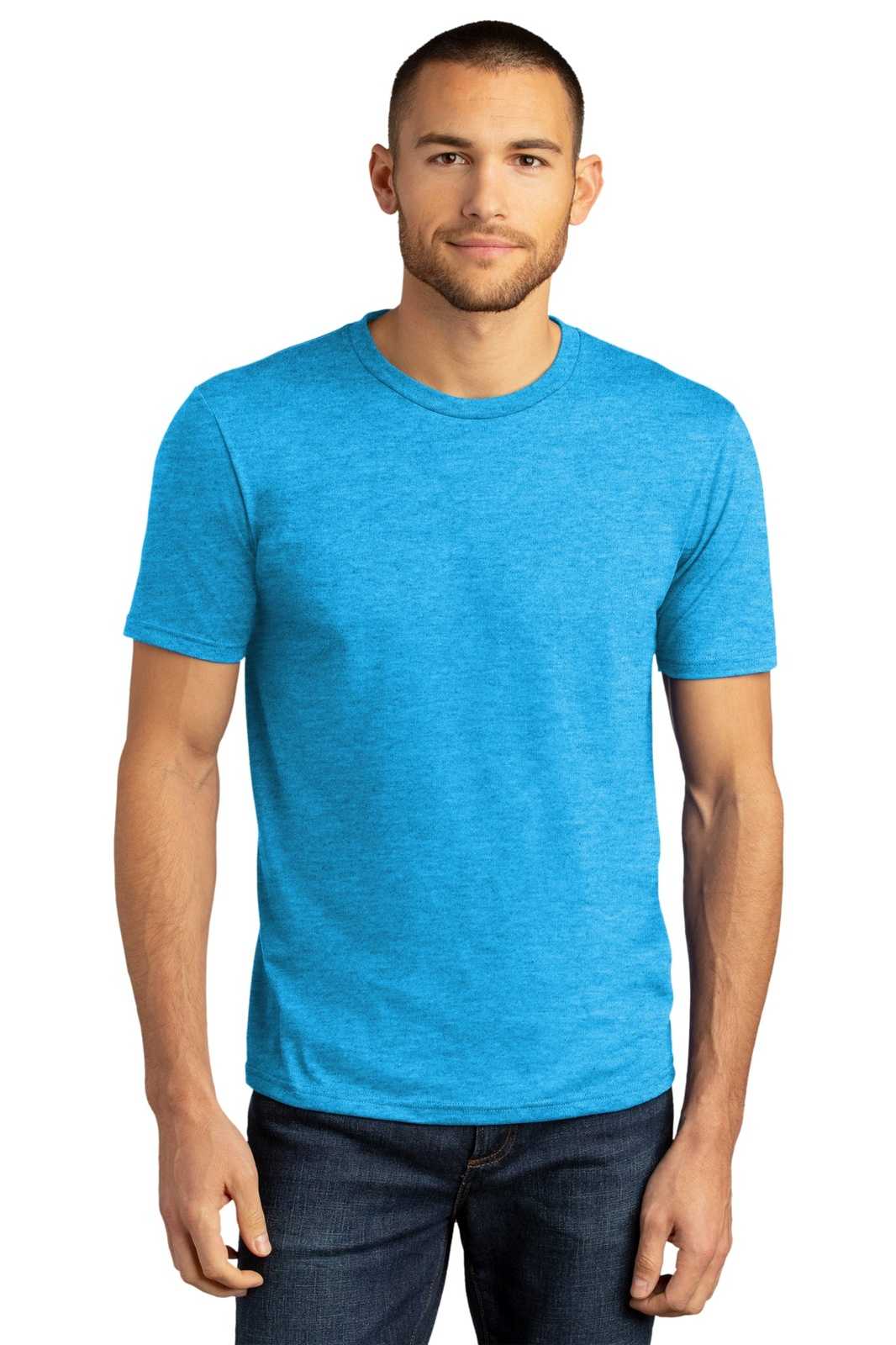 District DM130DTG Perfect Tri DTG Tee - Turquoise Frost - HIT a Double - 1