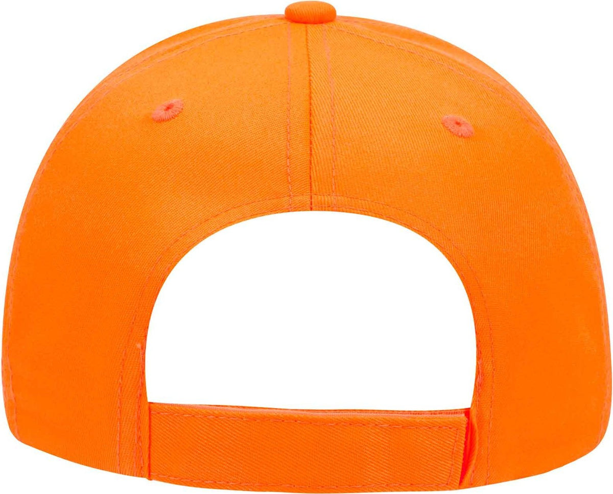 OTTO 114-813 Neon 6 Panel Low Profile Baseball Cap - Neon Orange - HIT a Double - 2