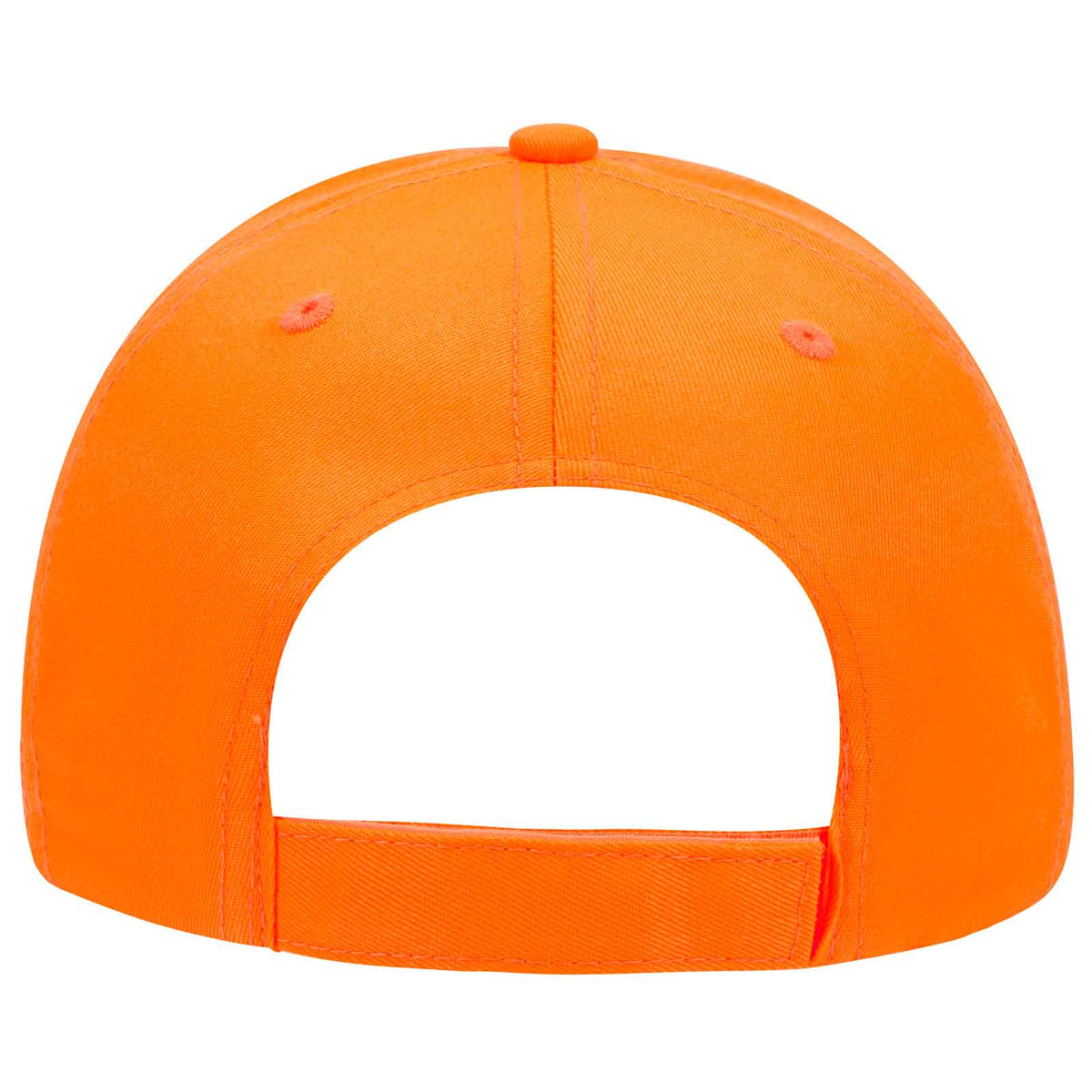 OTTO 114-813 Neon 6 Panel Low Profile Baseball Cap - Neon Orange - HIT a Double - 2