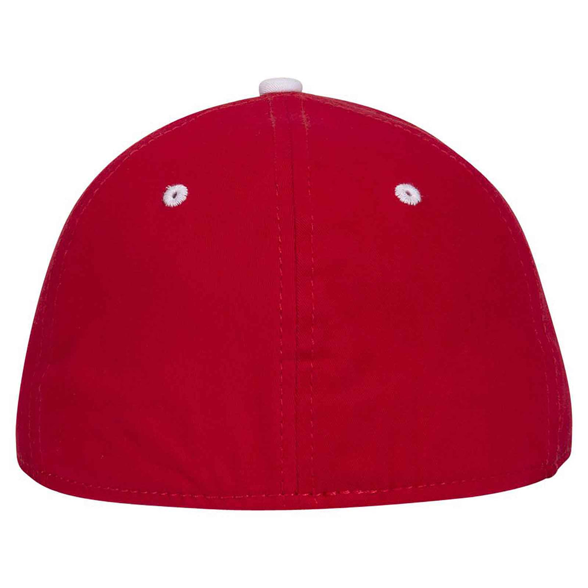 OTTO 12-267 Stretchable Deluxe Brushed Cotton Twill Sandwich Visor Low Profile Pro Style Cap S/M - Red Red White - HIT a Double - 2