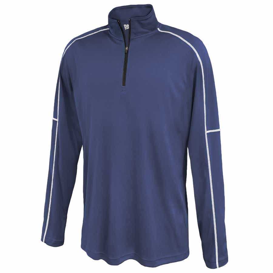 Pennant 1215 Men&#39;s Conquest 1/4 Zip Long Sleeve Top - Navy - HIT a Double
