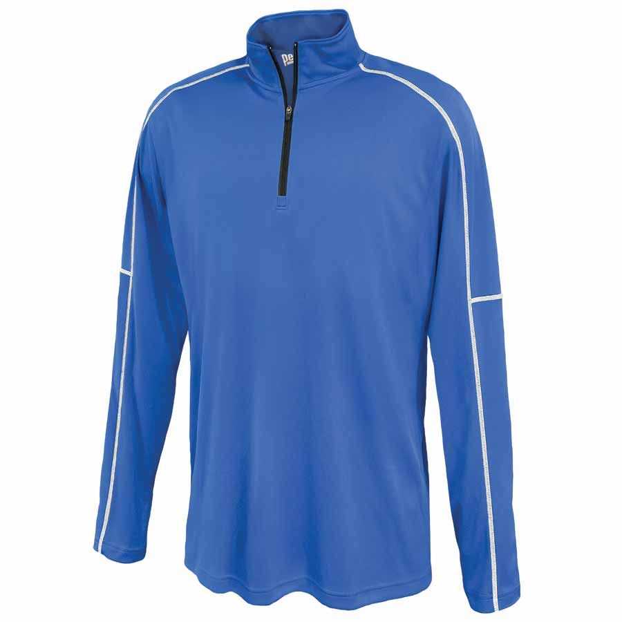 Pennant 1215 Men's Conquest 1/4 Zip Long Sleeve Top - Royal - HIT a Double