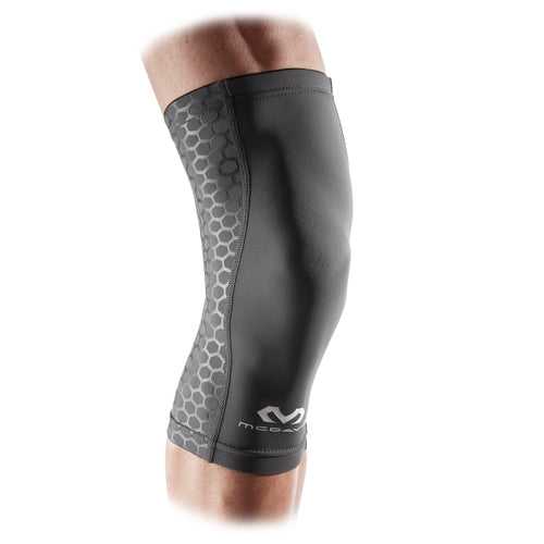 McDavid MD6305 Active Comfort Compression Knee Sleeve Adult - Gray Black - HIT a Double