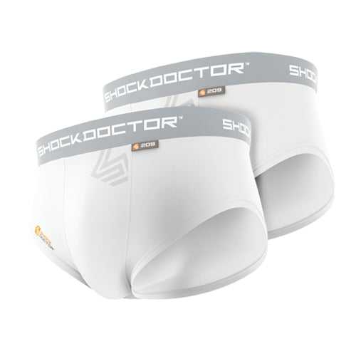 Shock Doctor 209 Core 2 Pack Brief with Cup Pocket - White - HIT a Double