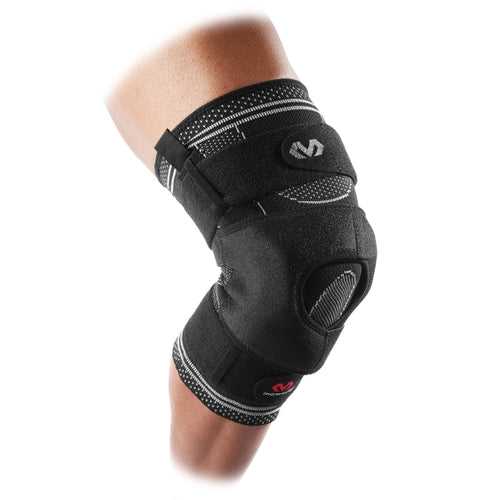 McDavid MD5149 Elite Engineered Elastic Knee Brace with Dual Wrap and Hinges - Black - HIT a Double