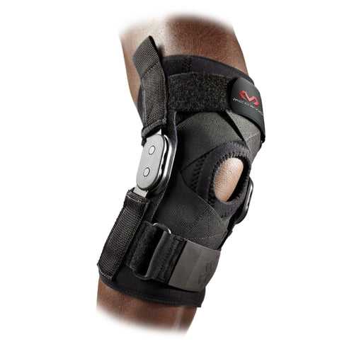 McDavid MD429X Knee Brace with Polycentric Hinges and Cross Straps Adult - Black - HIT a Double