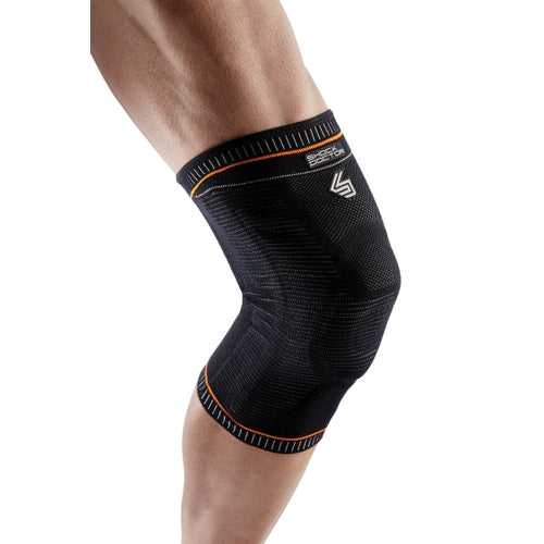 Shock Doctor 2072 Ultra Knit Knee Sleeve with Gel Buttress and Stays - Black - HIT a Double