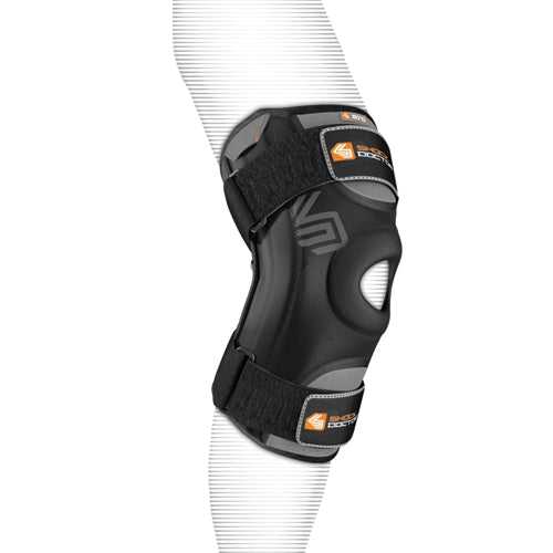 Shock Doctor 870 Knee Stabilizer with Flexible Support Stays Adult - Black - HIT a Double