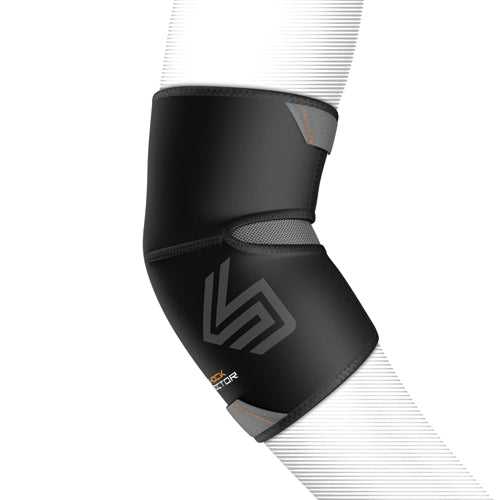 Shock Doctor 831 Elbow Compression Sleeve with Extended Coverage Adult - Black - HIT a Double