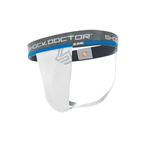 Shock Doctor 216 Core Supporter without Cup Pocket - White - HIT a Double