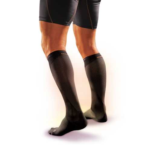 Shock Doctor 727 Svr Recovery Compression Socks Pair Adult - Black - HIT a Double