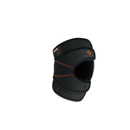 Shock Doctor 880 Quick On Knee Support with Versatile Over Wrap System - Black - HIT a Double