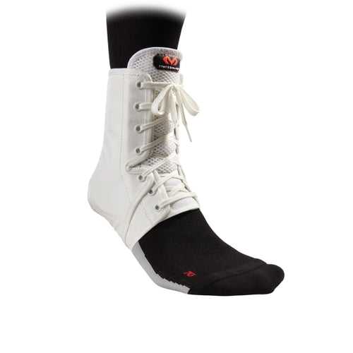 McDavid MDA101 Ankle Brace Lace Up with Inserts Adult - White - HIT a Double