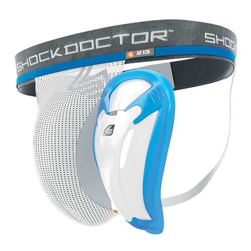 Shock Doctor 213 Core Supporter with Bioflex Cup - White - HIT a Double