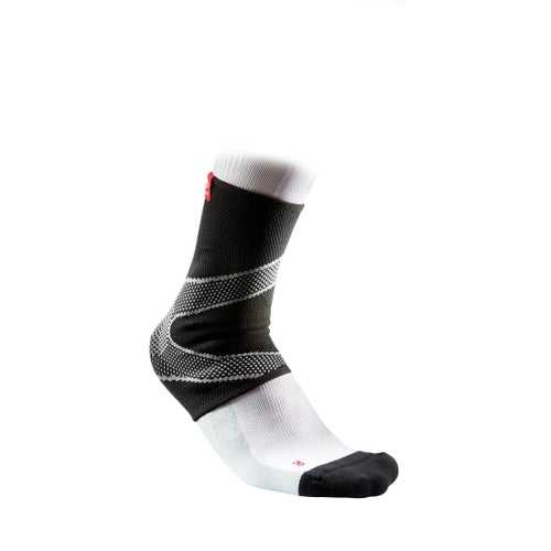 McDavid MD5115 Ankle Sleeve Adult Way Elastic with Gel Buttresses - Black - HIT a Double