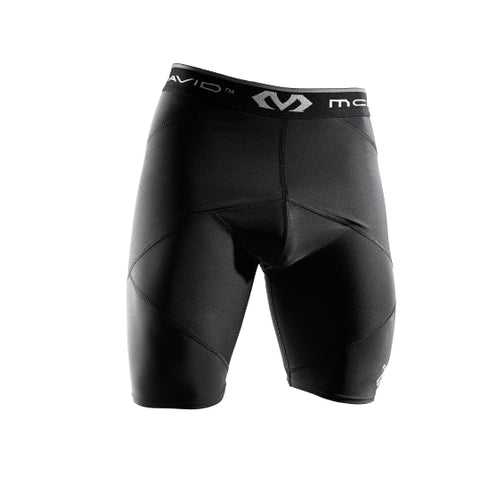 McDavid MD8201 Super Cross Compression Short with Hip Spica Adult - Black - HIT a Double