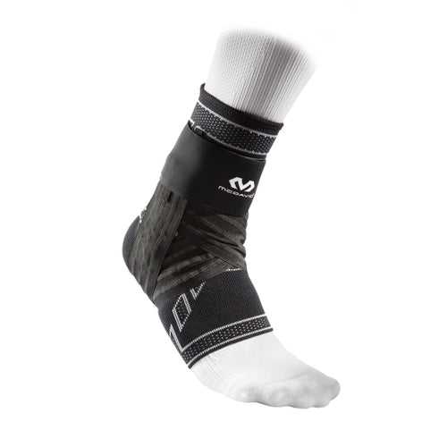 McDavid MD5146 Elite Engineered Elastic Ankle Brace with Figure 6 Strap and Stays Adult - Black - HIT a Double