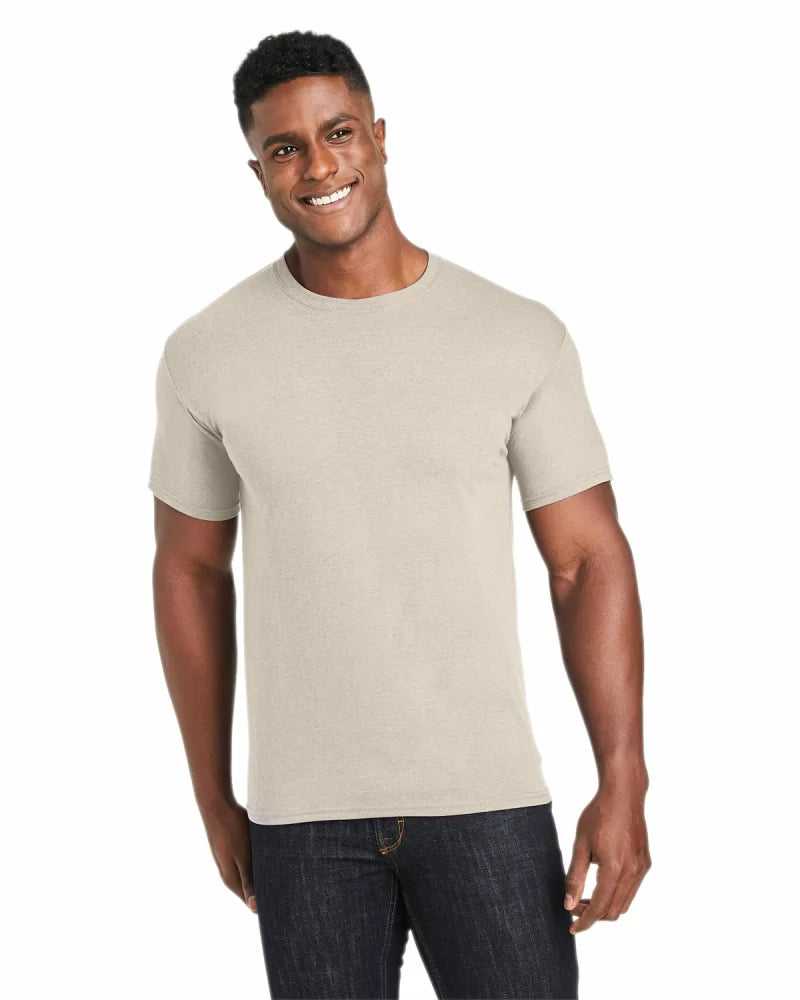 Hanes 42TB Perfect-T Triblend T-Shirt - Sand Heather - HIT a Double - 1
