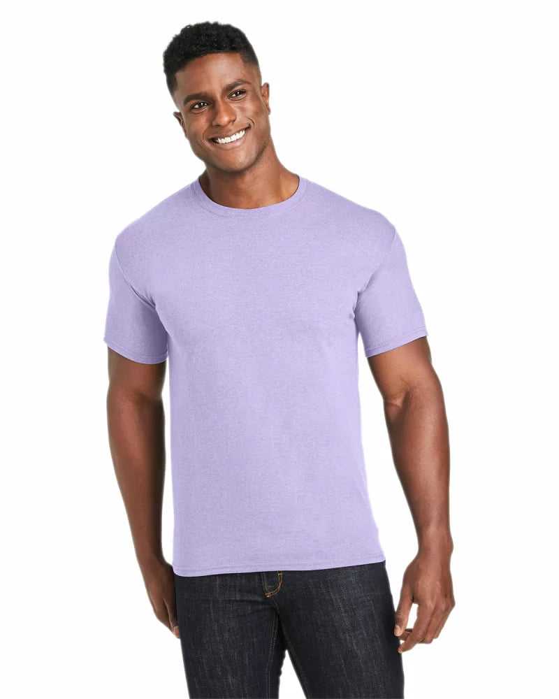 Hanes 42TB Perfect-T Triblend T-Shirt - Pale Violet Heather - HIT a Double - 1