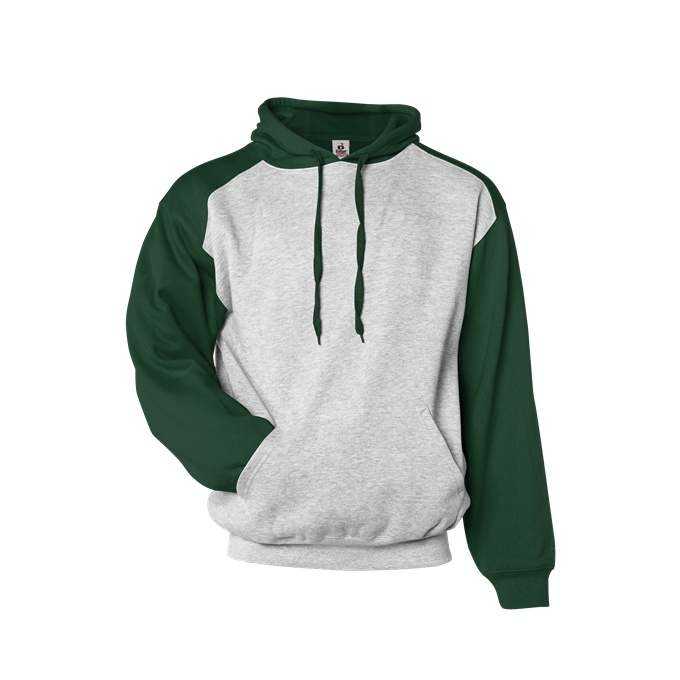 Badger Sport 1249 Athletic Fleece Sport Hoodie - Oxford Forest - HIT a Double - 1