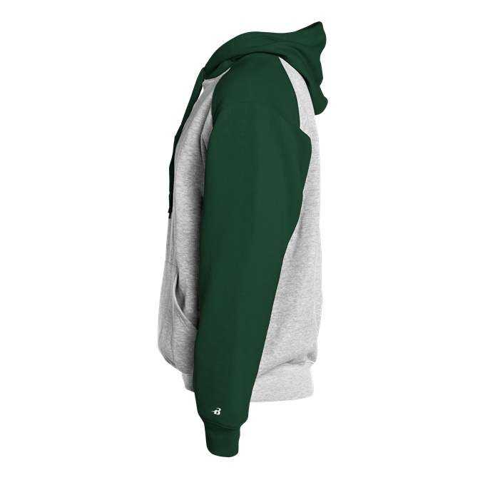 Badger Sport 1249 Athletic Fleece Sport Hoodie - Oxford Forest - HIT a Double - 2