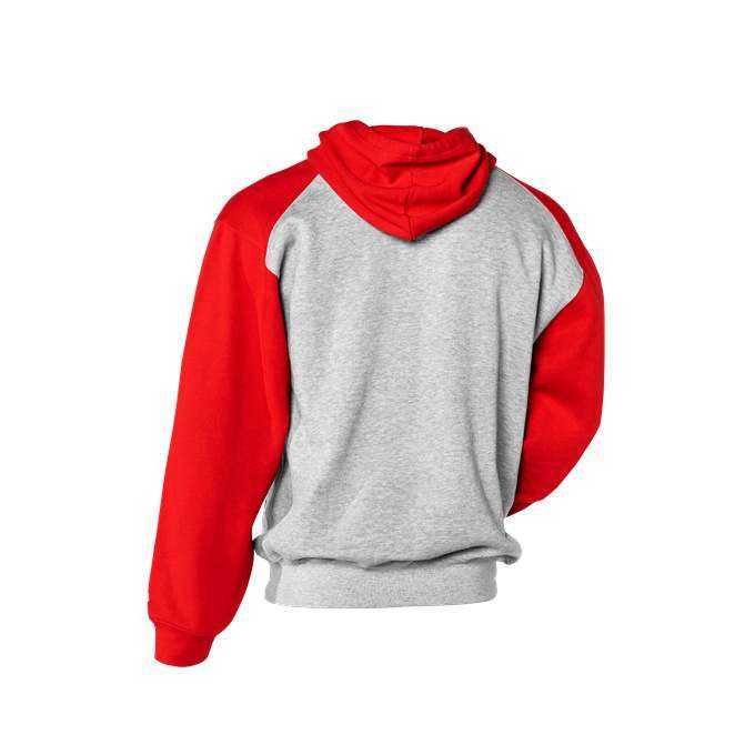 Badger Sport 1249 Athletic Fleece Sport Hoodie - Oxford Red - HIT a Double - 3